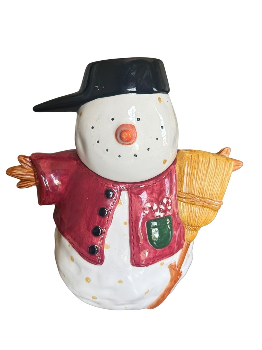 Ceramic Snowman Cookie Jar